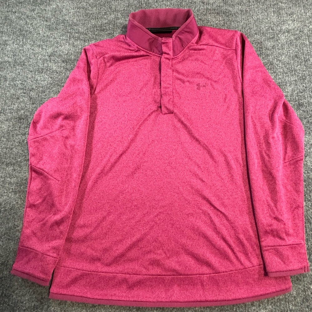 Under Armour Men’s Golf Jacket Pink Long Sleeve Golf Sweater Pink Size XL
